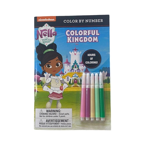 Nella the Princess Knight Story & Coloring Books Stickers Toy Play Set - Picture 2 of 4